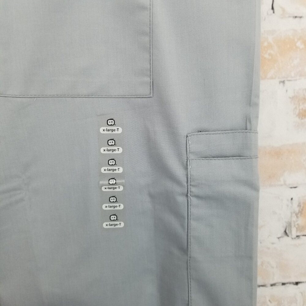 NWT WonderWink WonderWork 500T Unisex Grey Scrub Pant Cargo XL Tall (33") - Picture 8 of 8